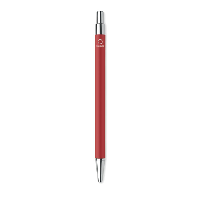 Stylo bille personnalisé aluminium recyclé Rouge