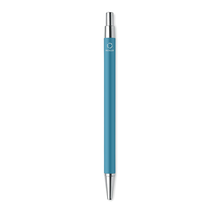 Stylo bille personnalisé aluminium recyclé Turquoise