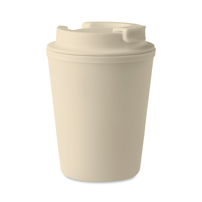 Gobelet personnalisable PP recyclé 300ml TRIDUS Beige