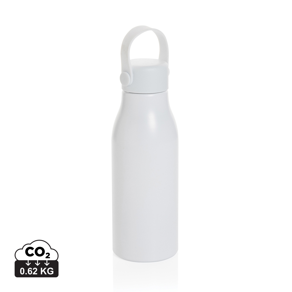 Bouteille publicitaire alu recyclé 680ml Pluto Blanc