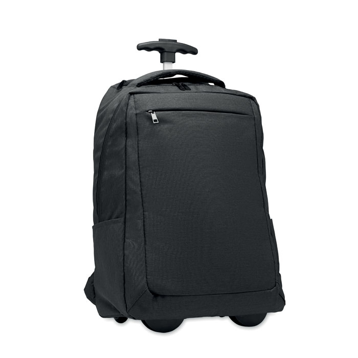 Sac à dos publicitaire rPET à roulettes Dalvik Noir