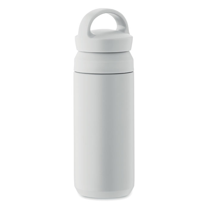 Gourde 320 ml personnalisable inox recyclé Onyx Blanc