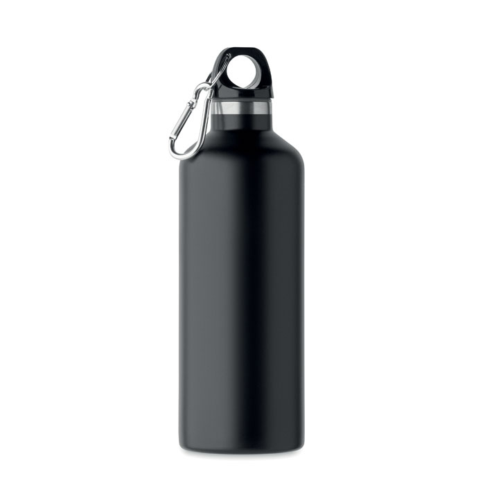 Gourde inox recyclé 500ml personnalisable Carabi Noir