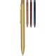 Stylo promotionnel en laiton recyclé encre bleue - Beatriz