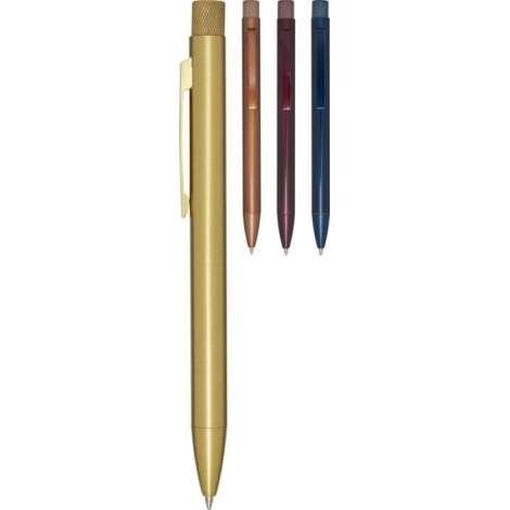 Stylo promotionnel en laiton recyclé encre bleue - Beatriz