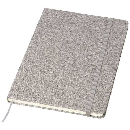 Carnet publicitaire A5 couverture coton recyclé Ramona Gris