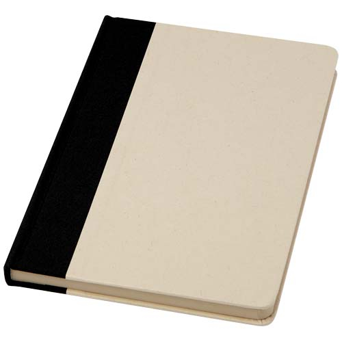 Carnet A5 personnalisé rPET et canne à sucre Liliana Noir