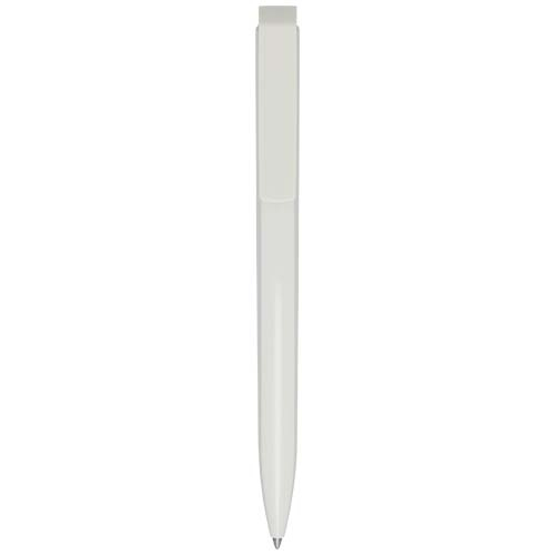 Stylo bille en plastique recyclé personnalisable Lucia Blanc