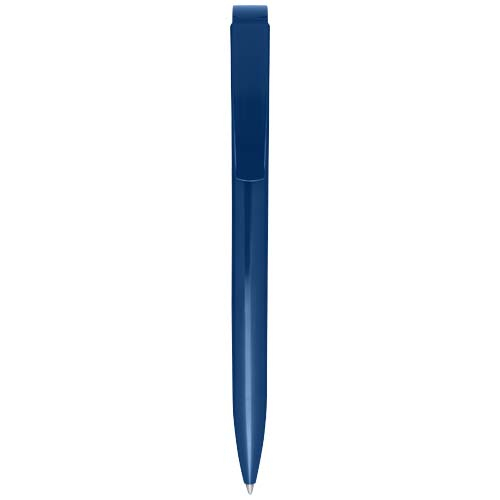 Stylo bille en plastique recyclé personnalisable Lucia Bleu