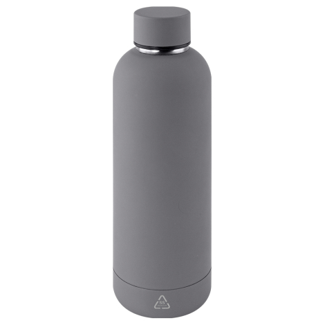 Bouteille inox recyclé 500ml à personnaliser RUBBER