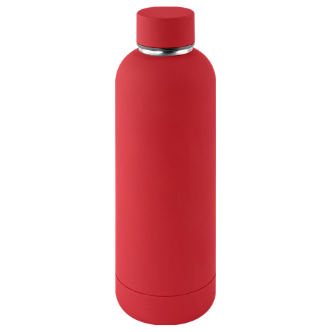 Bouteille inox recyclé 500ml à personnaliser RUBBER