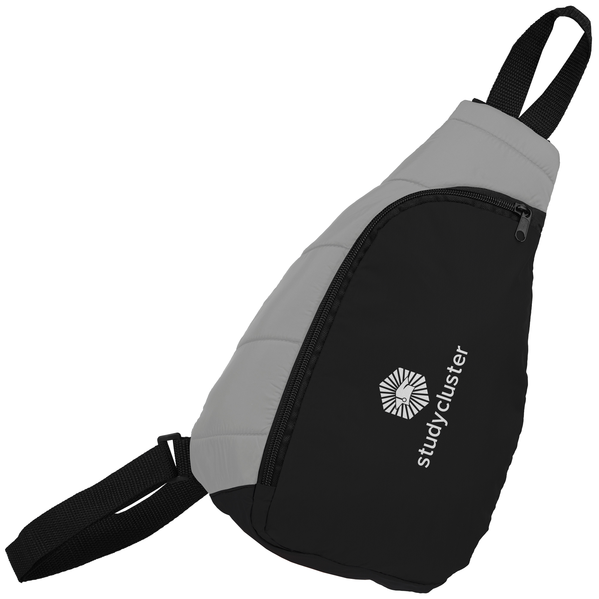 Sac à dos bandoulière publicitaire RPET - SportStyle Gris