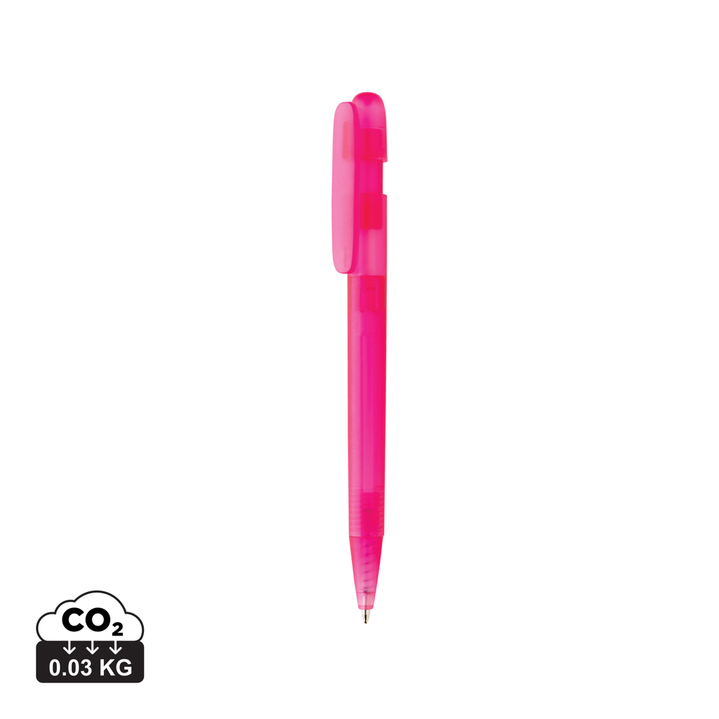 Stylo personnalisable transparent rABS Devin Rose