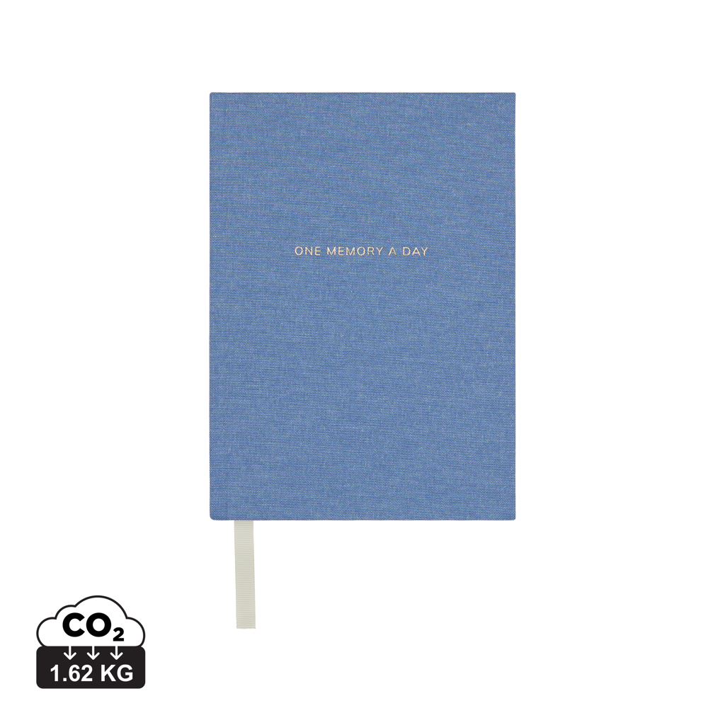Journal de bord personnalisé One memory a day VINGA Bleu