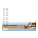 Calendrier planning effaçable publicitaire - Horizon