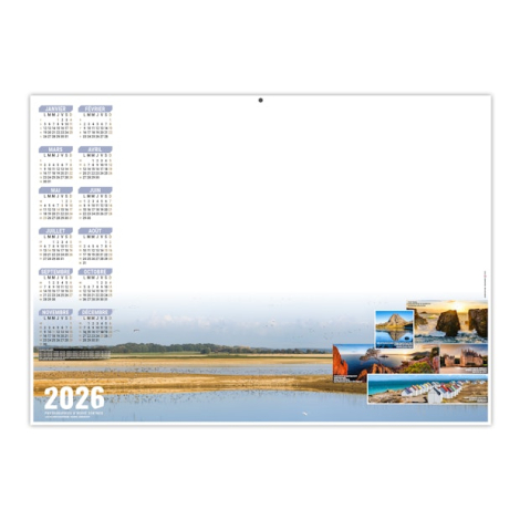 Calendrier planning effaçable publicitaire - Horizon