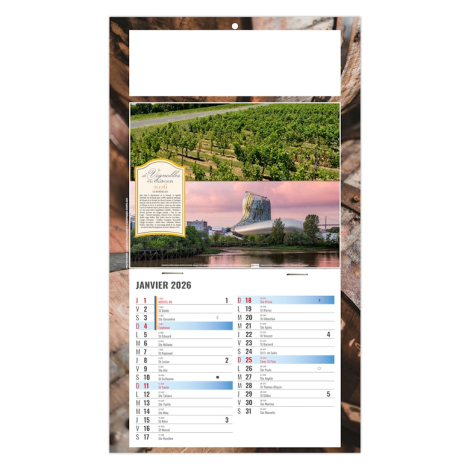 Calendrier promotionnel 2026 plaque 1 vue - Coralie