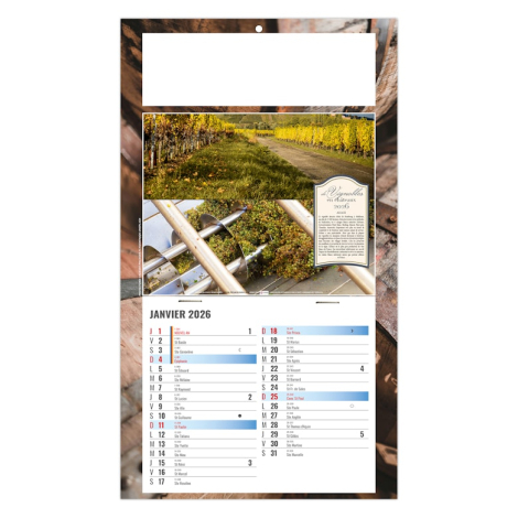 Calendrier promotionnel 2026 plaque 1 vue - Coralie