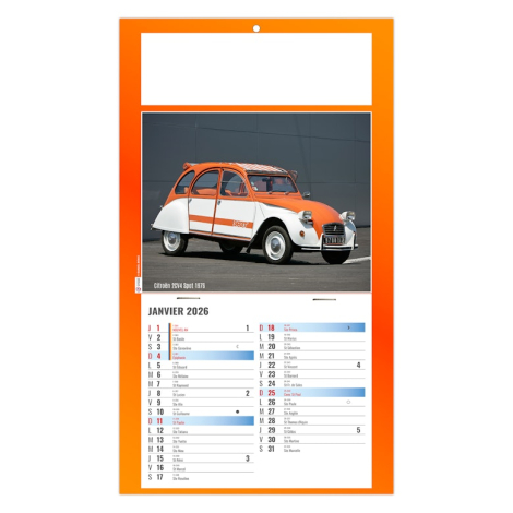 Calendrier plaque 1 vue 2026 promotionnel - Gaston