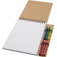 Carnet A5 à personnaliser avec spirales A5 et set de crayons gras Doodle