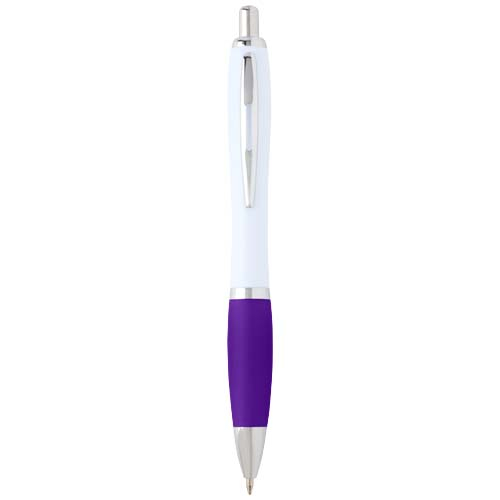Stylo à bille en plastique recyclé promotionnel Nash Violet