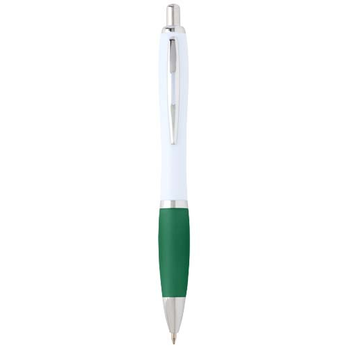 Stylo à bille en plastique recyclé promotionnel Nash Vert