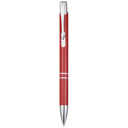 Stylo publicitaire en aluminium recyclé Moneta Rouge