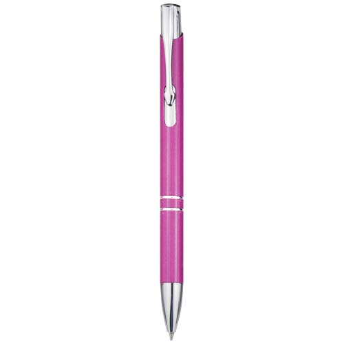Stylo publicitaire en aluminium recyclé Moneta Magenta