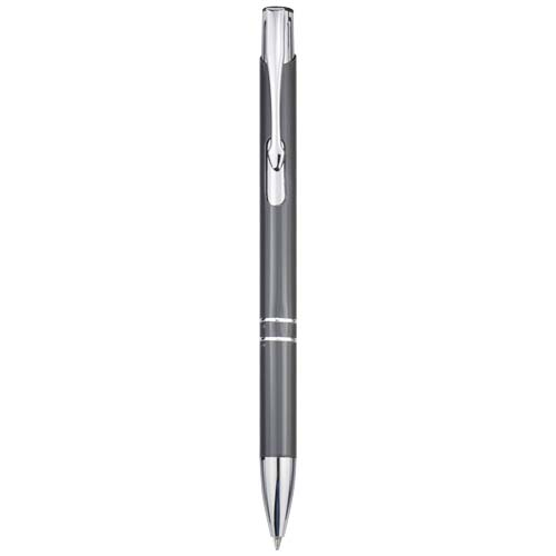 Stylo publicitaire en aluminium recyclé Moneta Gris