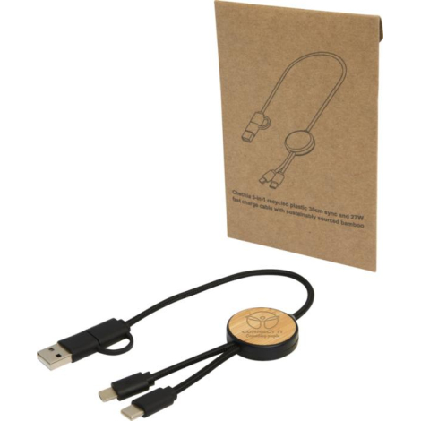 Câble de charge recyclé personnalisable 30cm Chechia