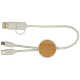 Câble de charge recyclé personnalisable 30cm Chechia