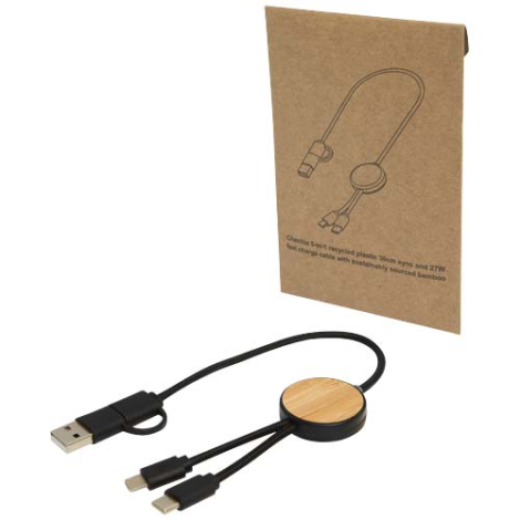 Câble de charge recyclé personnalisable 30cm Chechia