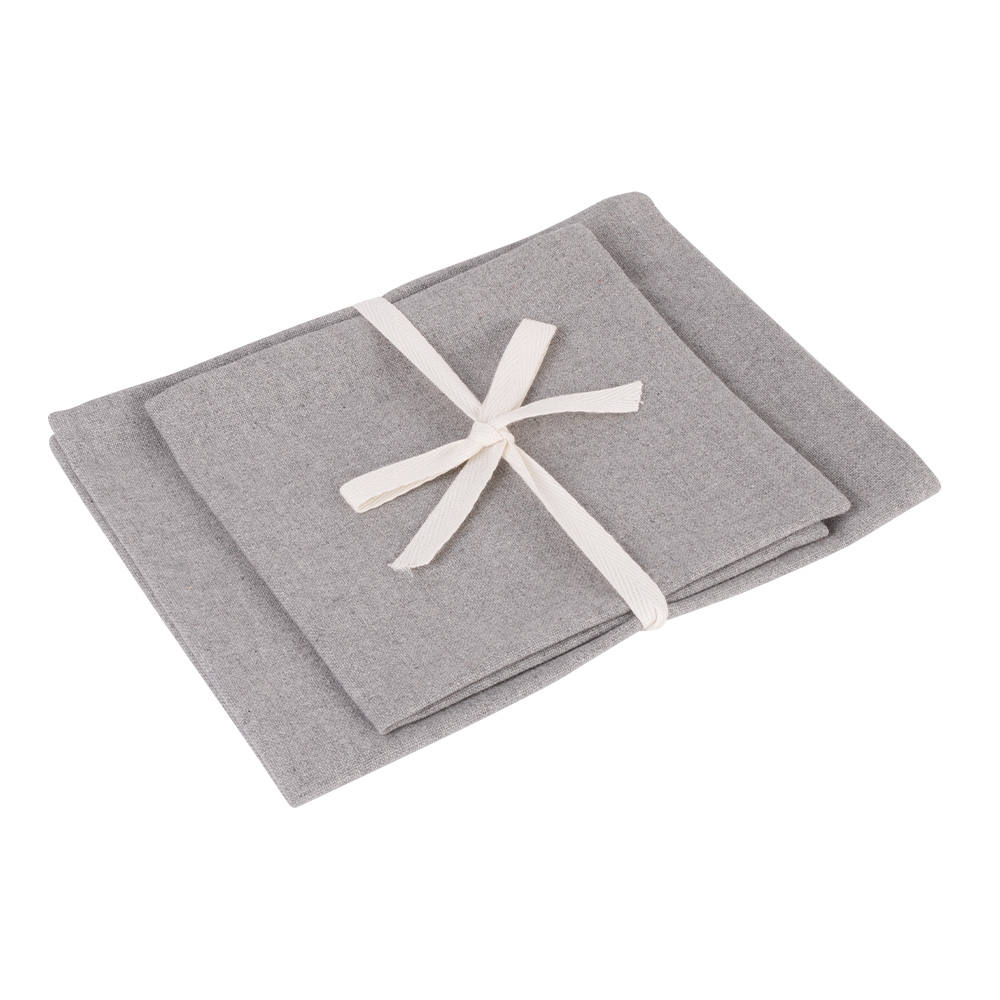 Set publicitaire de cuisine en coton recyclé 180g GANGES Gris