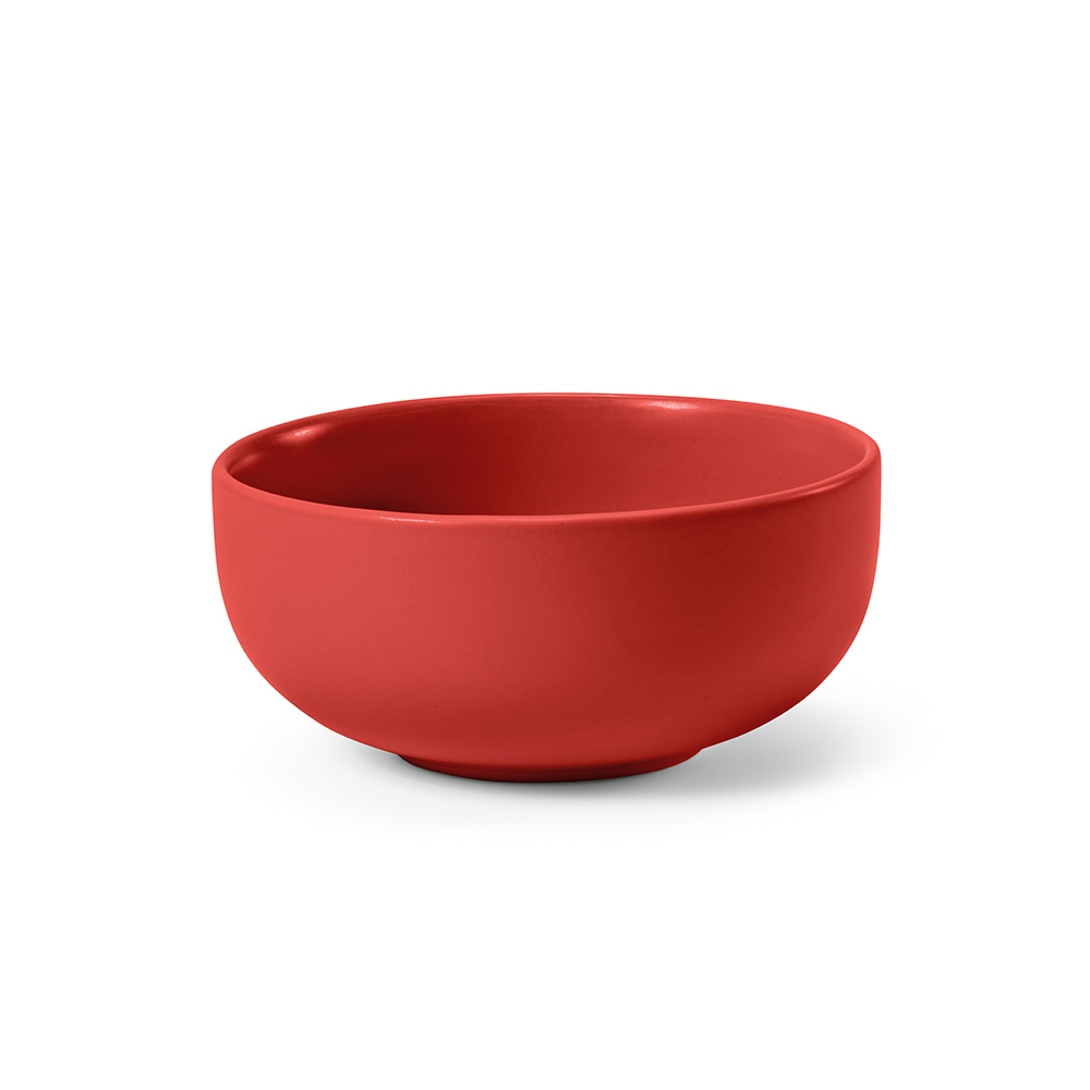 Bol 500ml à personnaliser en céramique promotionnel Okeeffe Rouge