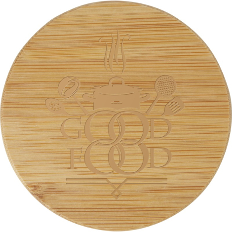 Théière en verre borosilicate personnalisée couvercle bambou naturel Zen