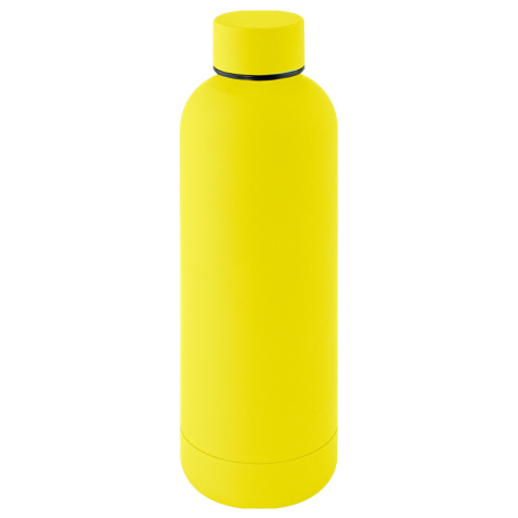 Bouteille inox recyclé 500ml à personnaliser RUBBER