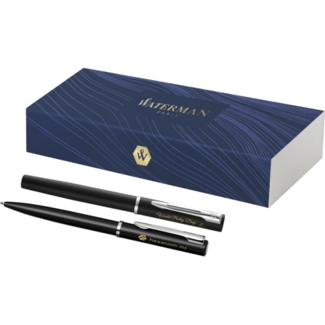 Parure publicitaire de stylos bille et roller Allure Waterman