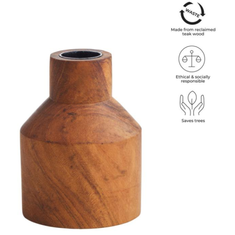 Bougeoir promotionnel en bois recyclé Originalhome – format moyen