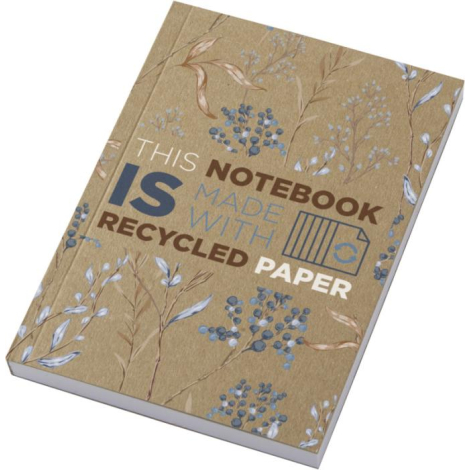 Mini carnet personnalisé en kraft recyclé A6 Novella Austen 100 feuilles