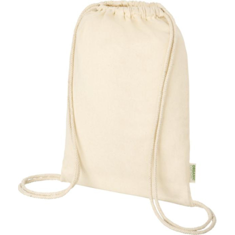 Sac à cordon promotionnel en coton bio 100g Orissa
