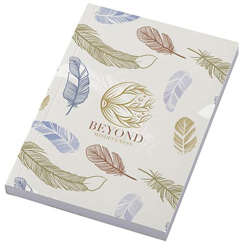 Cahier A6 à personnaliser en carton souple Novella Austen Ivoire