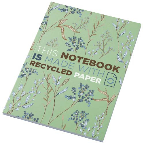 Cahier publicitaire recyclé 50 feuilles A5 Novella Austen Vert
