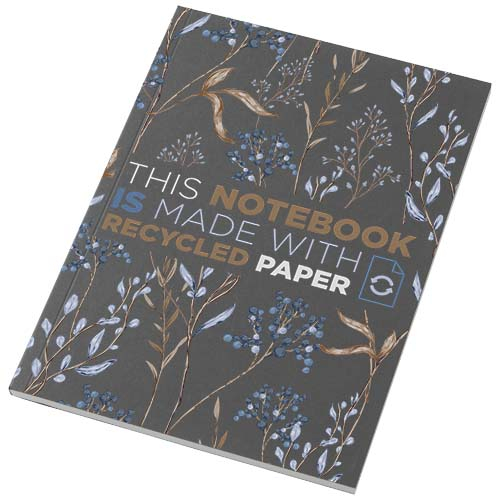Cahier publicitaire recyclé 50 feuilles A5 Novella Austen Charbon