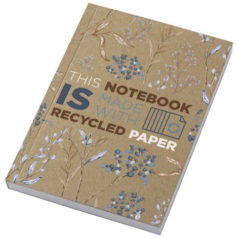 Mini carnet personnalisé en kraft recyclé A6 Novella Austen 100 feuilles