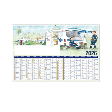 Calendrier bancaire promotionnel - L'AMBULANCIER