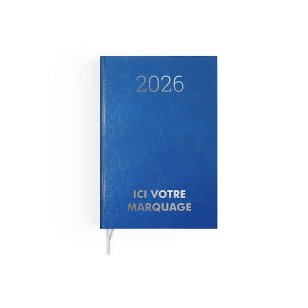Agenda personnalisable 1 jour Bleu