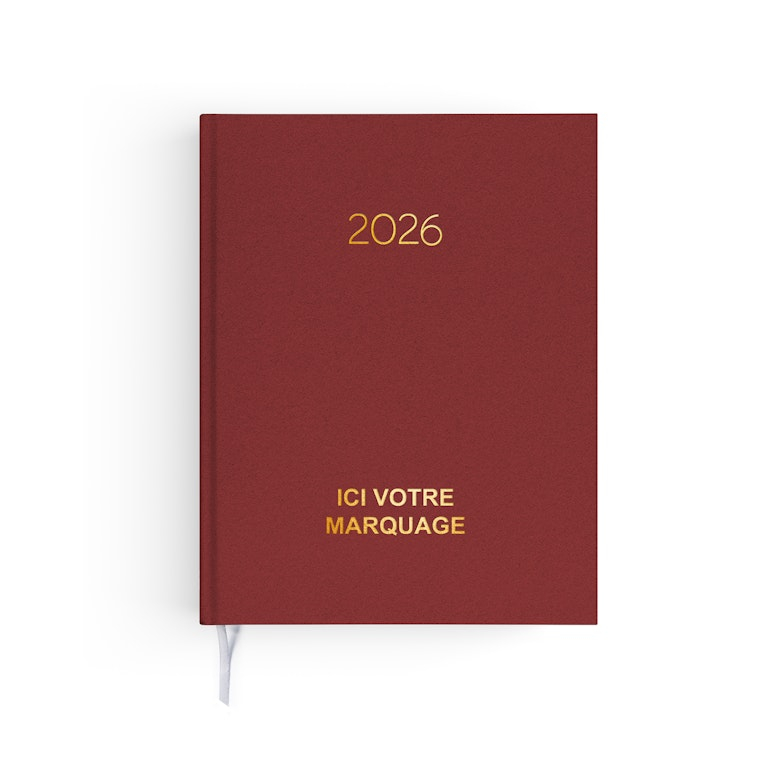 Agenda promotionnel 3 formats - Naturel Rouge