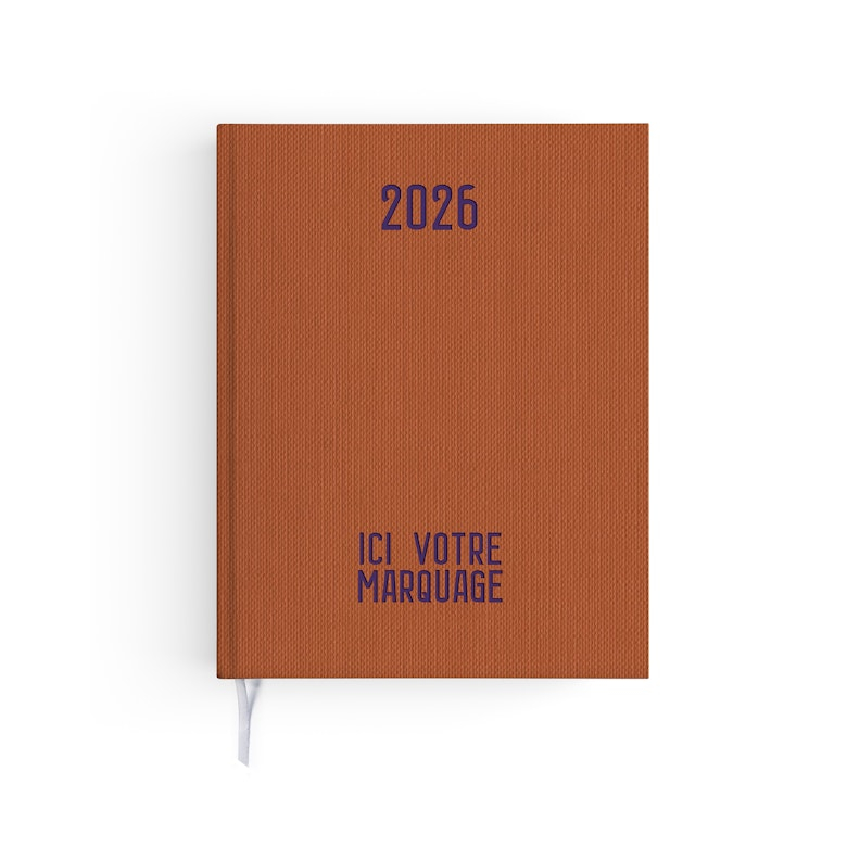 Agenda personnalisable 3 formats - Toile Terracotta