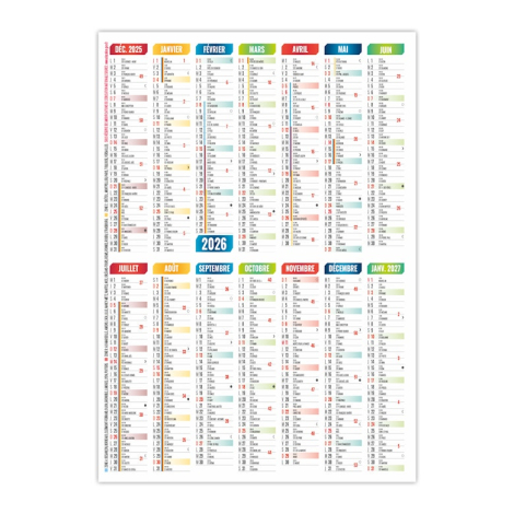 Calendrier de poche publicitaire - FIDELE