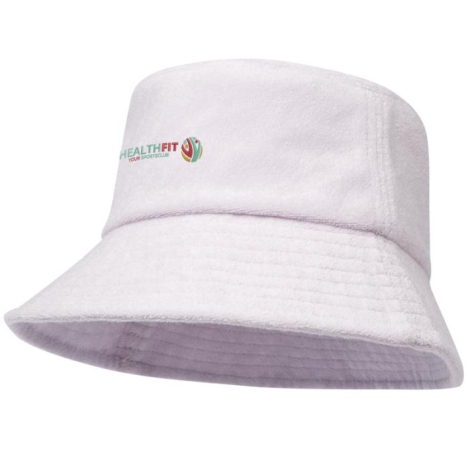 Chapeau publicitaire recyclé Melo en tissu éponge certifié GRS – protection UV